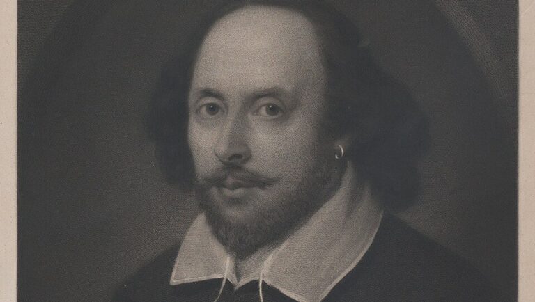 William Shakespeare engraved portrait, early 17th-century engraving traditionally associated with the playwright