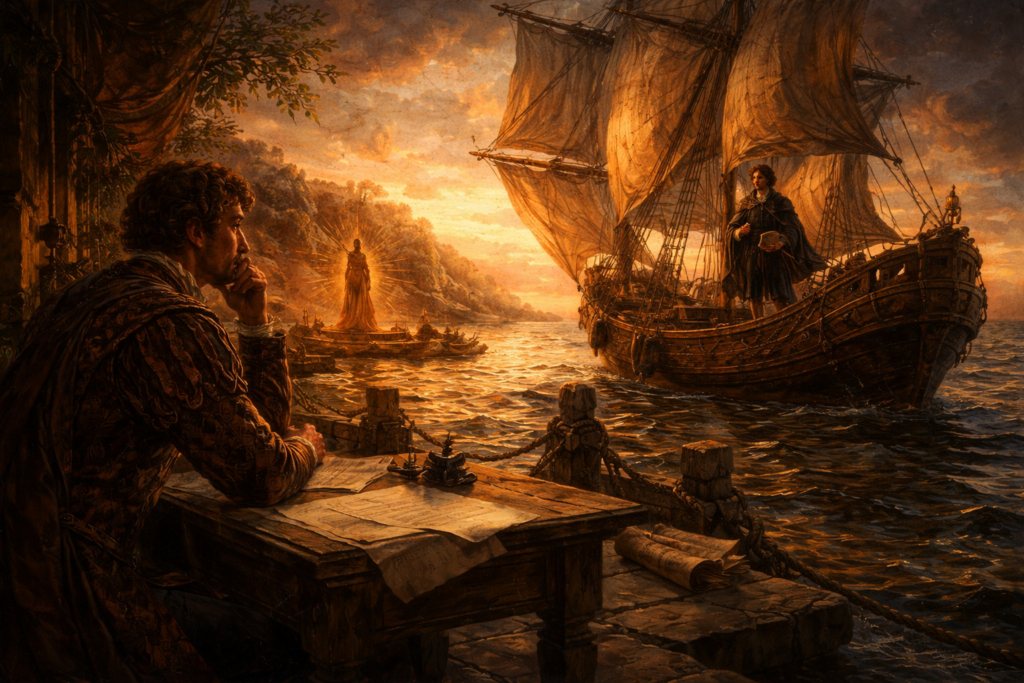 Sonnet 86: Was It the Proud Full Sail of His Great Verse