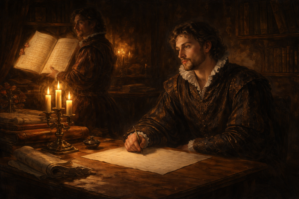 Sonnet 85: My Tongue-Tied Muse in Manners Holds Her Still